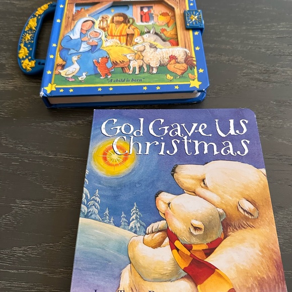 Other | God Gave Us Christmas Book And Babys First Nativity Book Board ...
